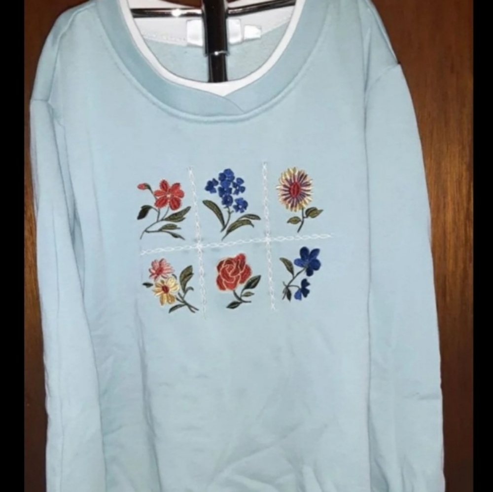 Womens blue sweater